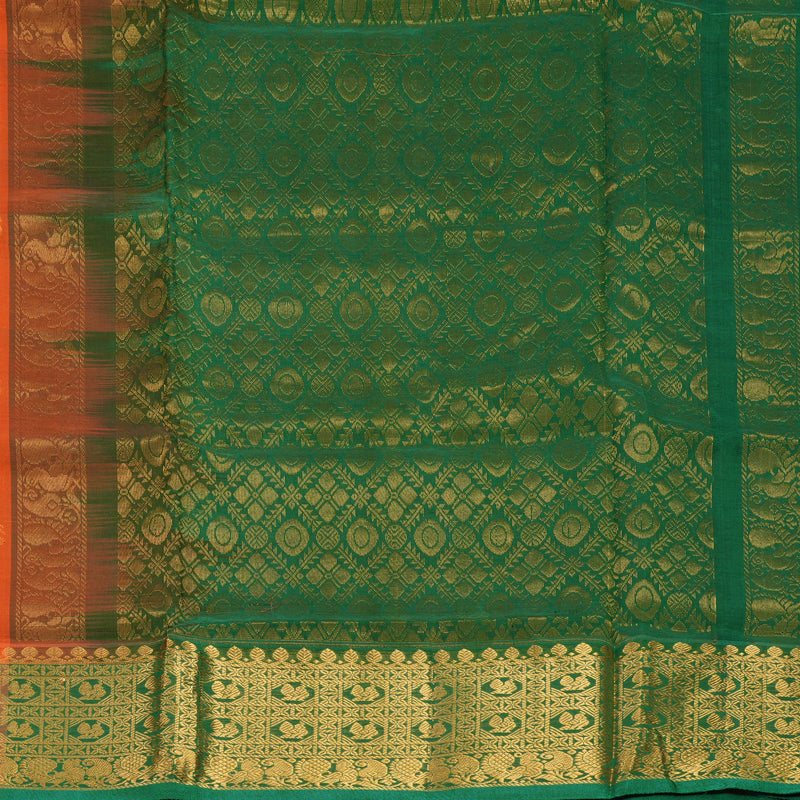 Hayagrivas Orange Pure Silk Cotton Saree SSCBF37D1-16