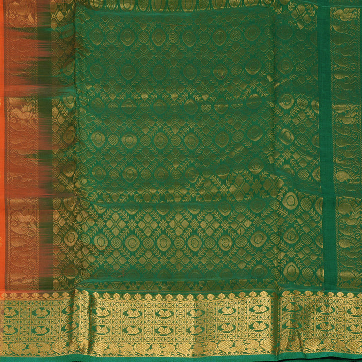 Hayagrivas Orange Pure Silk Cotton Saree SSCBF37D1-16
