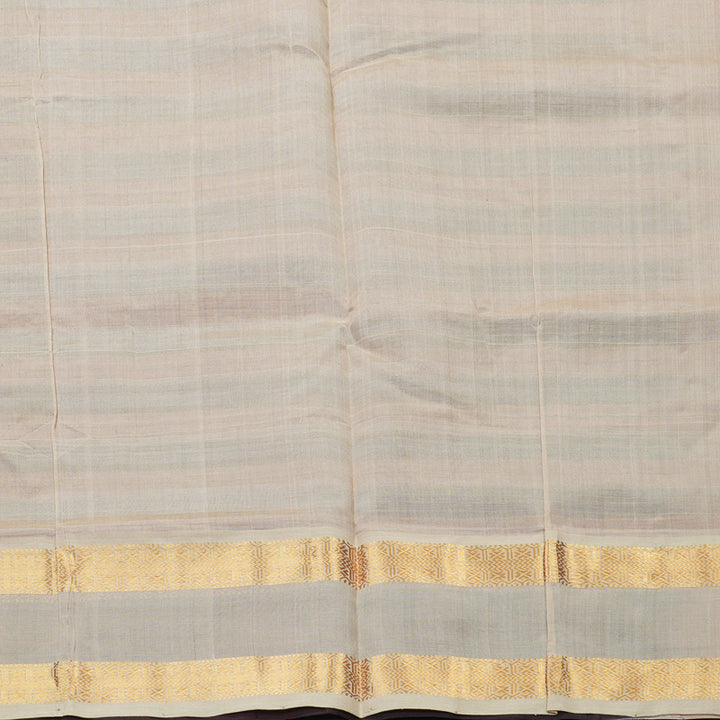 Hayagrivas Maroon & Cream Stripes Pure Silk Cotton Saree SSCBF37D1-5