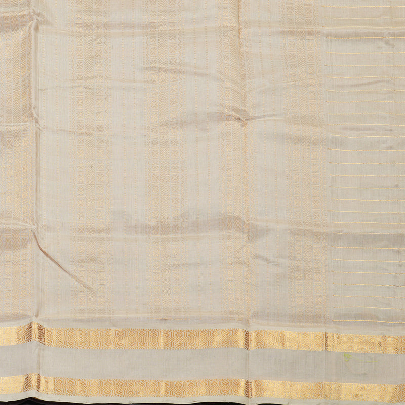 Hayagrivas Maroon & Cream Stripes Pure Silk Cotton Saree SSCBF37D1-5