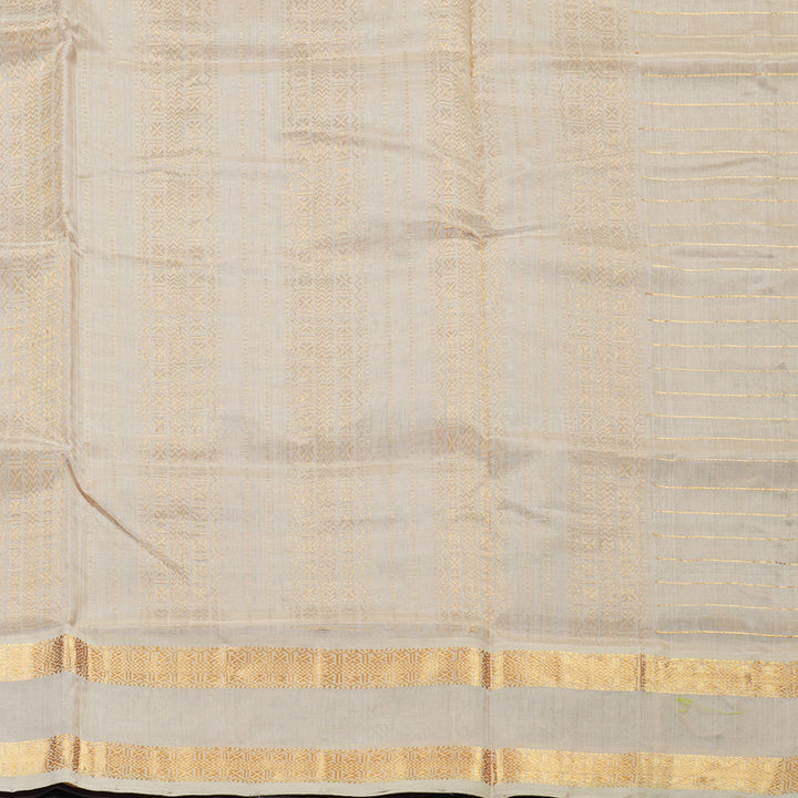 Hayagrivas Maroon & Cream Stripes Pure Silk Cotton Saree SSCBF37D1-5