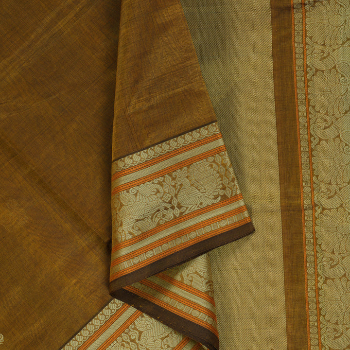 Hayagrivas Sampanga Yellow Kanchi Silk Cotton Saree SSCBF38D1-1