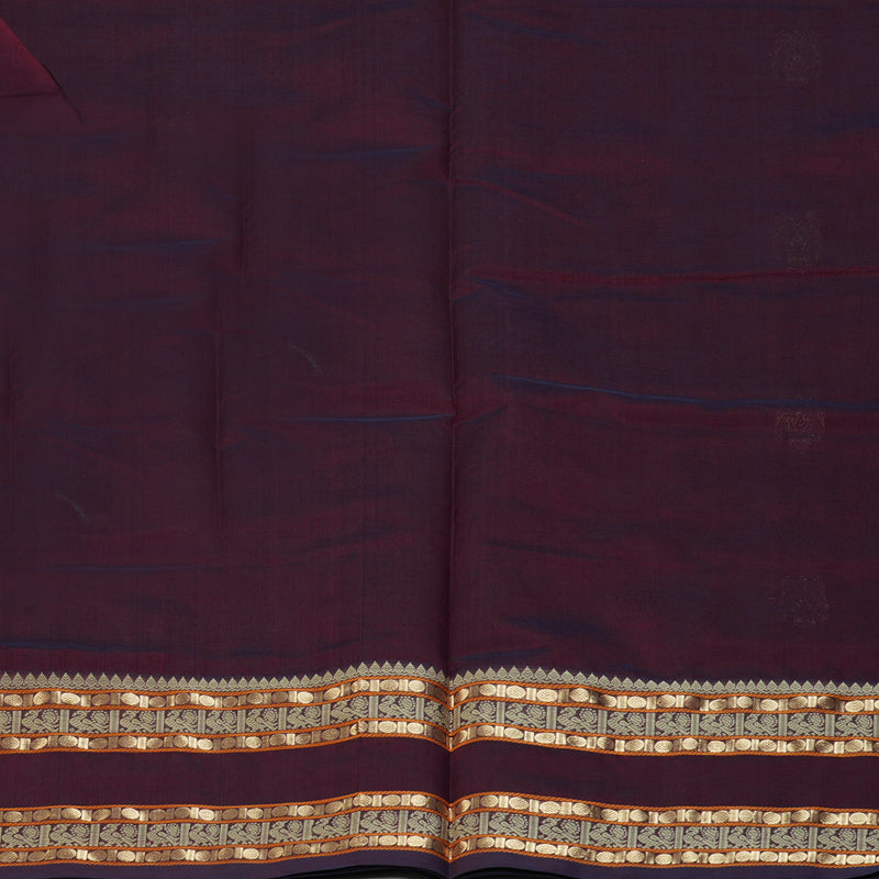 Hayagrivas Wine Kanchi Silk Cotton Saree SSCBF38D3-1