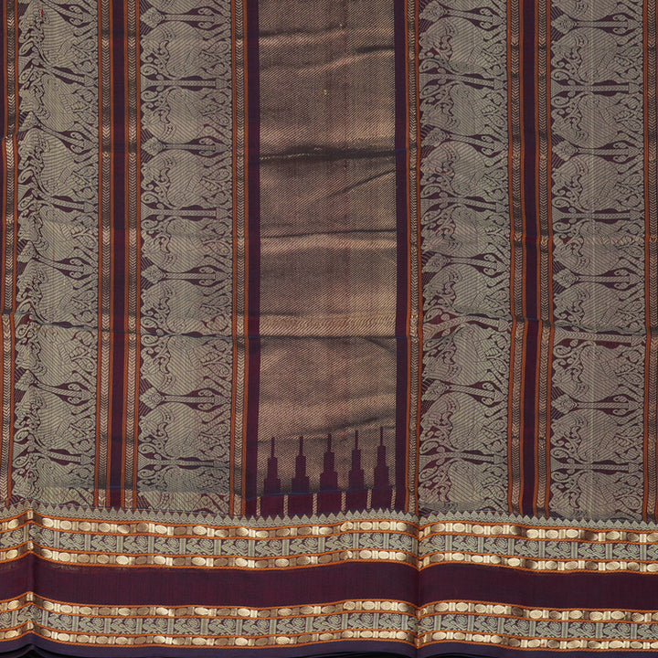 Hayagrivas Wine Kanchi Silk Cotton Saree SSCBF38D3-1