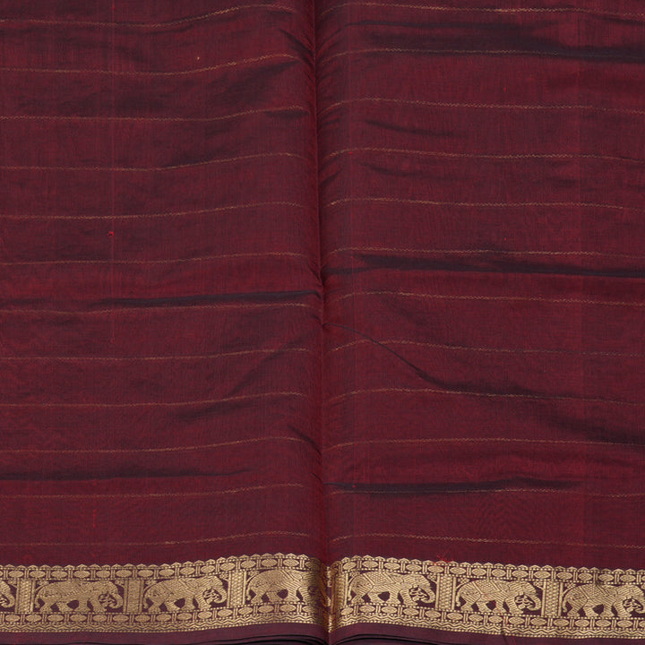 Hayagrivas Maroon Kanchi Silk Cotton Saree SSCBF38D3-3