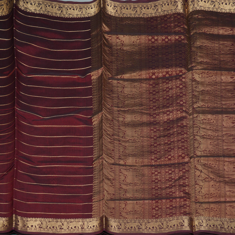 Hayagrivas Maroon Kanchi Silk Cotton Saree SSCBF38D3-3