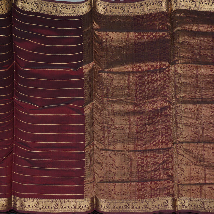 Hayagrivas Maroon Kanchi Silk Cotton Saree SSCBF38D3-3