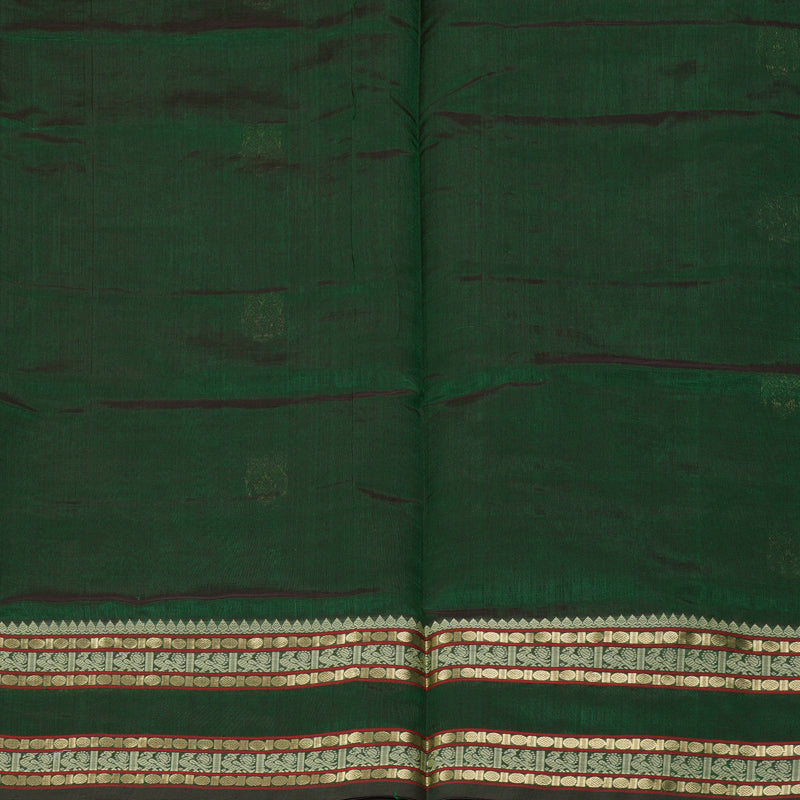 Hayagrivas Bottle Green Kanchi Silk Cotton Saree SSCBF38D3-5