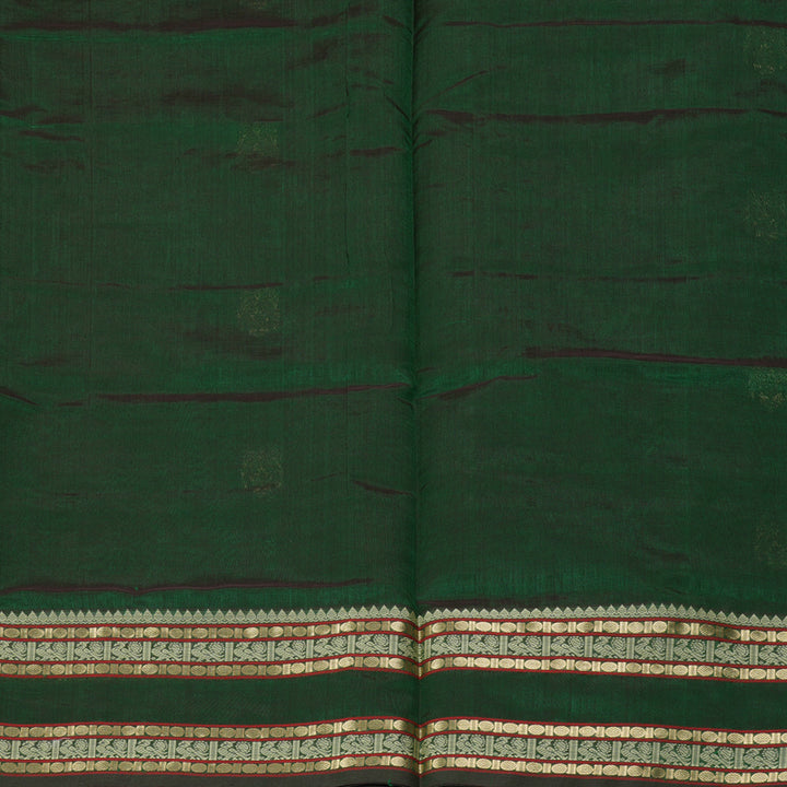 Hayagrivas Bottle Green Kanchi Silk Cotton Saree SSCBF38D3-5