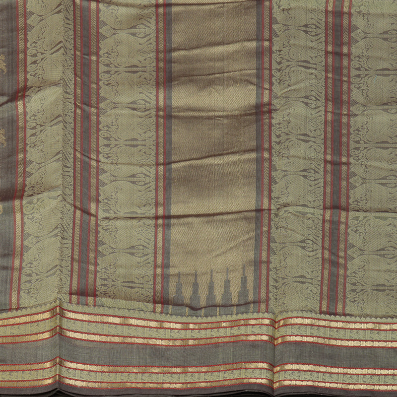 Hayagrivas Grey Kanchi Silk Cotton Saree SSCBF38D3-6