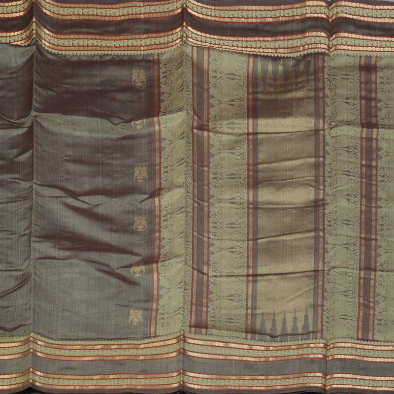 Hayagrivas Grey Kanchi Silk Cotton Saree SSCBF38D3-6