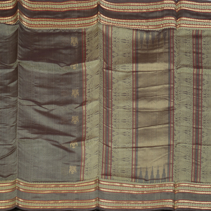 Hayagrivas Grey Kanchi Silk Cotton Saree SSCBF38D3-6
