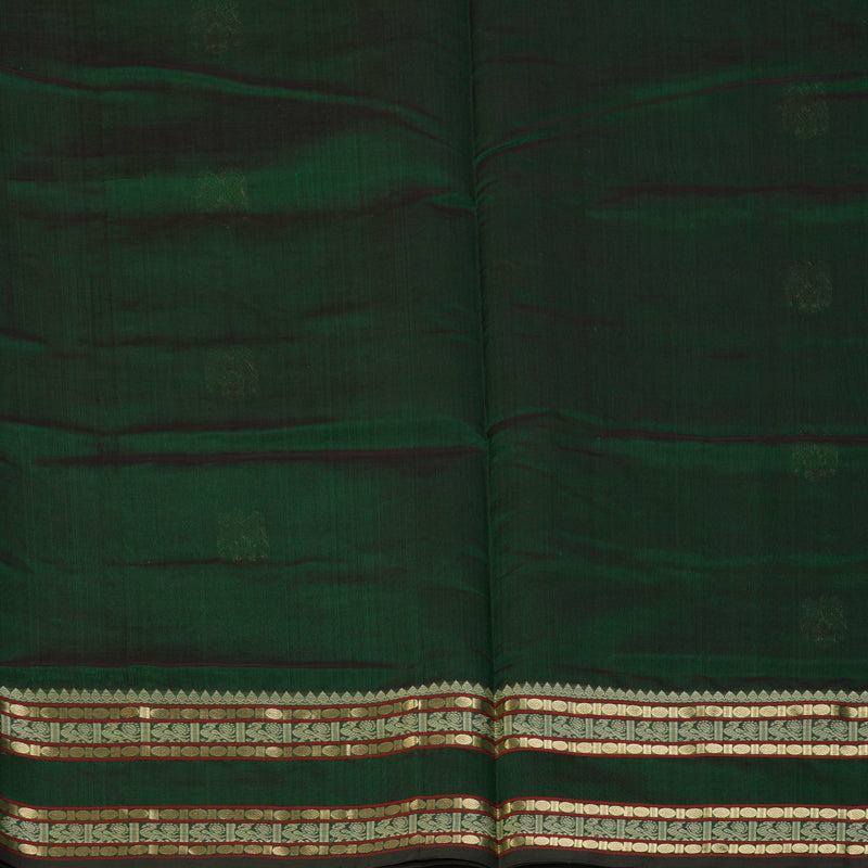 Hayagrivas Bottle Green Kanchi Silk Cotton Saree SSCBF38D3-8