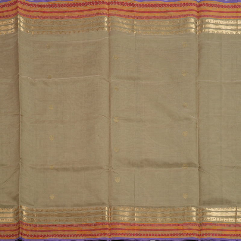 Hayagrivas Beige Kanchi Silk Cotton Saree SSCBF38D4-5