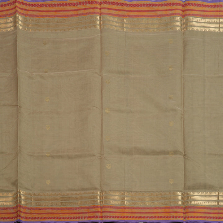 Hayagrivas Beige Kanchi Silk Cotton Saree SSCBF38D4-5