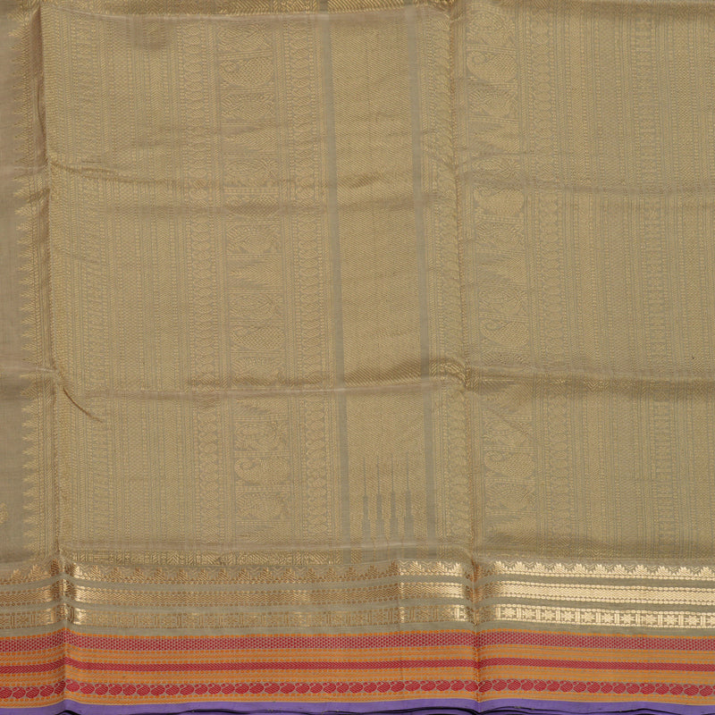 Hayagrivas Beige Kanchi Silk Cotton Saree SSCBF38D4-5