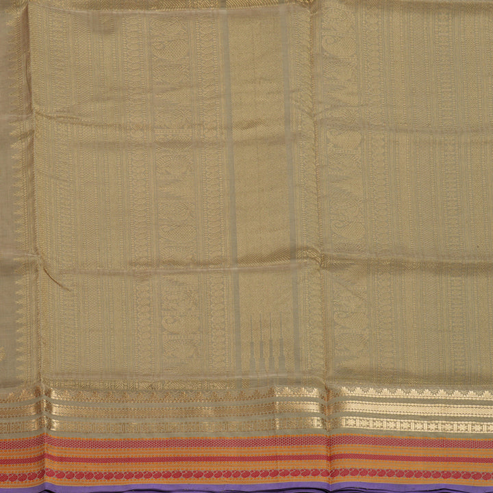 Hayagrivas Beige Kanchi Silk Cotton Saree SSCBF38D4-5