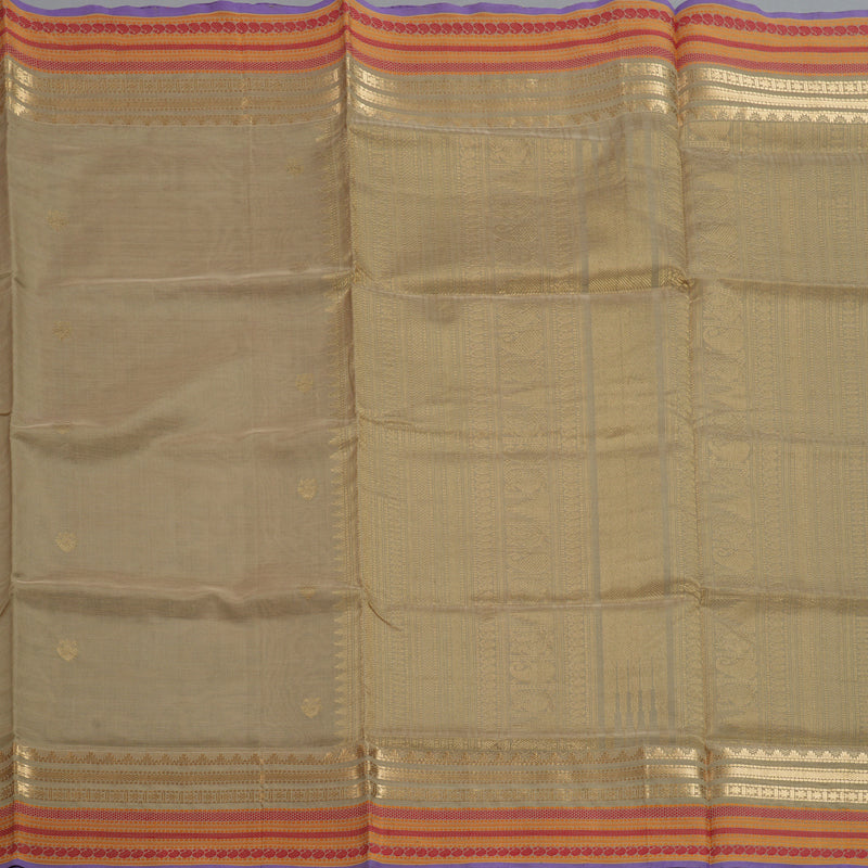 Hayagrivas Beige Kanchi Silk Cotton Saree SSCBF38D4-5