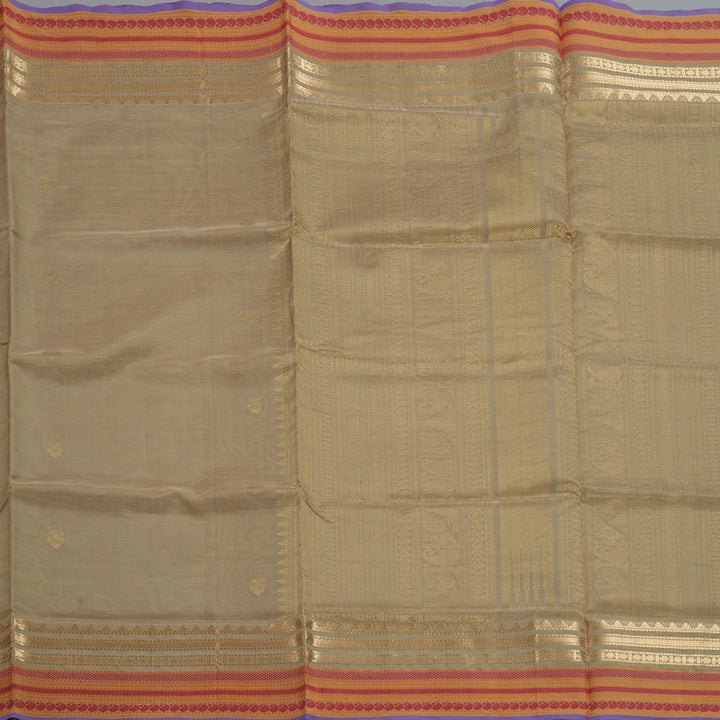 Hayagrivas Beige Kanchi Silk Cotton Saree SSCBF38D4-5