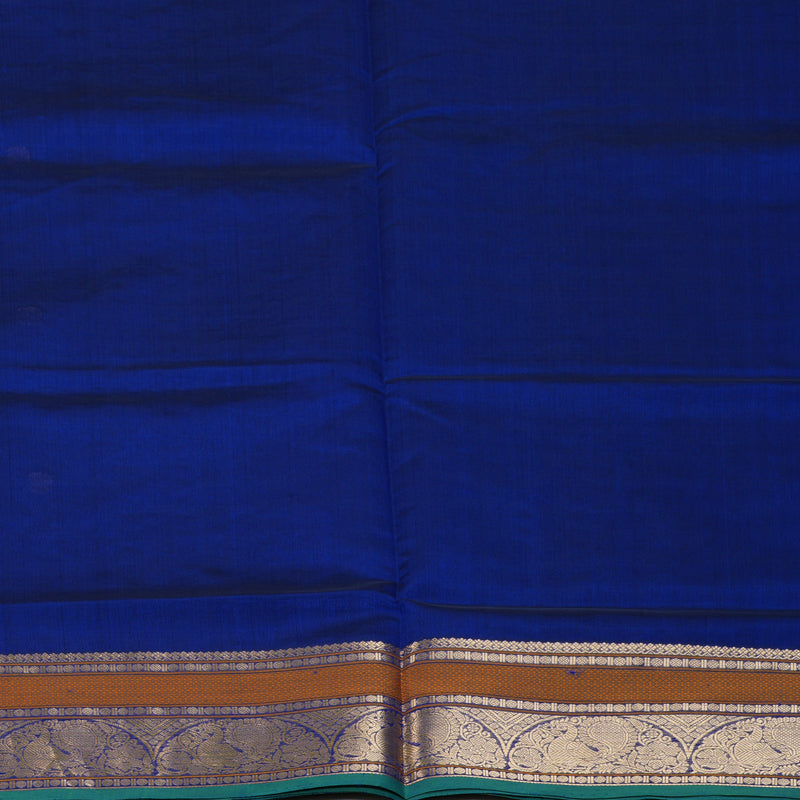 Hayagrivas MS Blue Kanchi Silk Cotton Saree SSCBF38D5-2