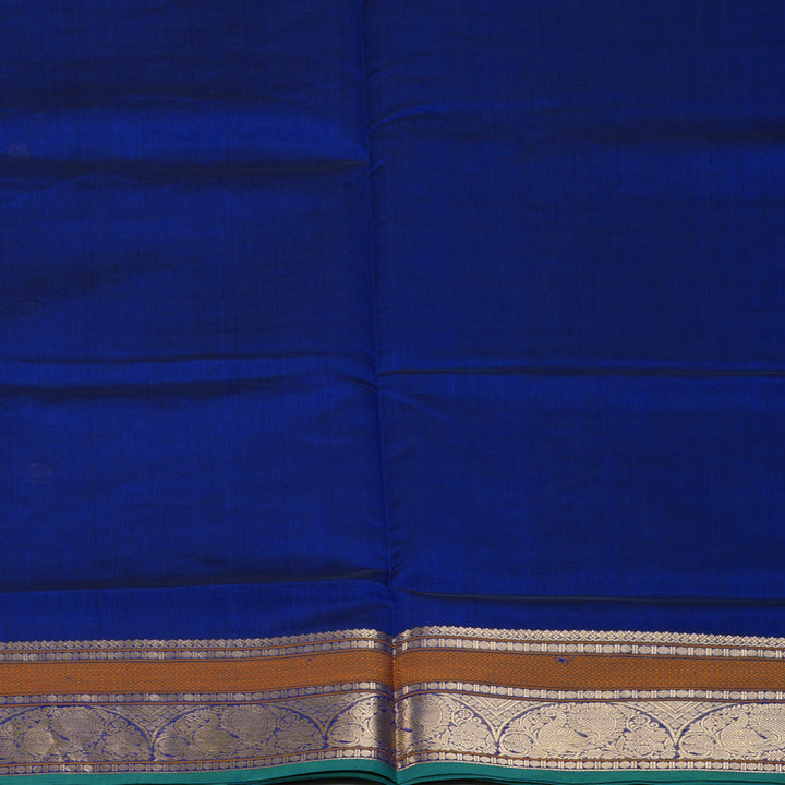 Hayagrivas MS Blue Kanchi Silk Cotton Saree SSCBF38D5-2