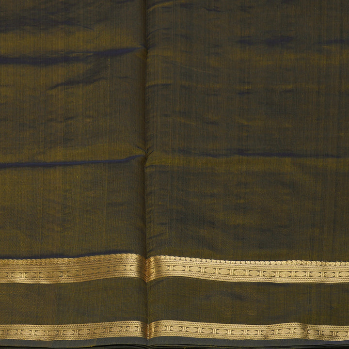 Hayagrivas Olive Green Kanchi Silk Cotton Saree SSCBF38D6-12
