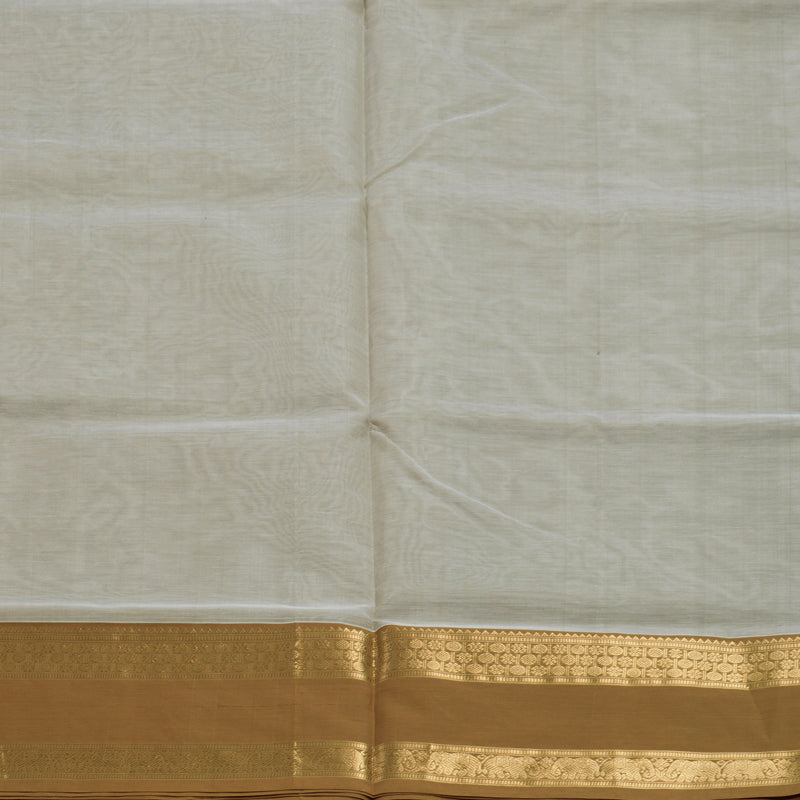 Hayagrivas Light Grey Kanchi Silk Cotton Saree SSCBF38D6-13