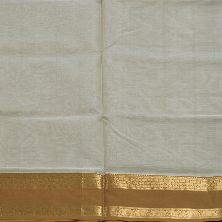Hayagrivas Light Grey Kanchi Silk Cotton Saree SSCBF38D6-13