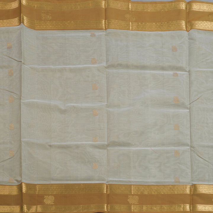 Hayagrivas Light Grey Kanchi Silk Cotton Saree SSCBF38D6-13