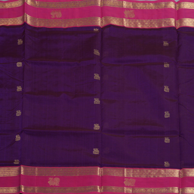 Hayagrivas Purple Kanchi Silk Cotton Saree SSCBF38D6-2