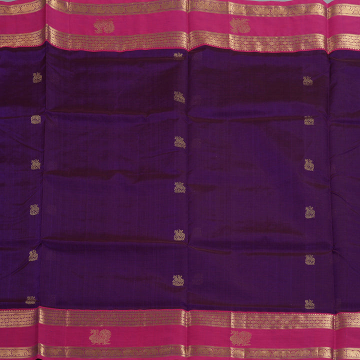 Hayagrivas Purple Kanchi Silk Cotton Saree SSCBF38D6-2