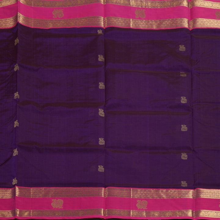 Hayagrivas Purple Kanchi Silk Cotton Saree SSCBF38D6-3