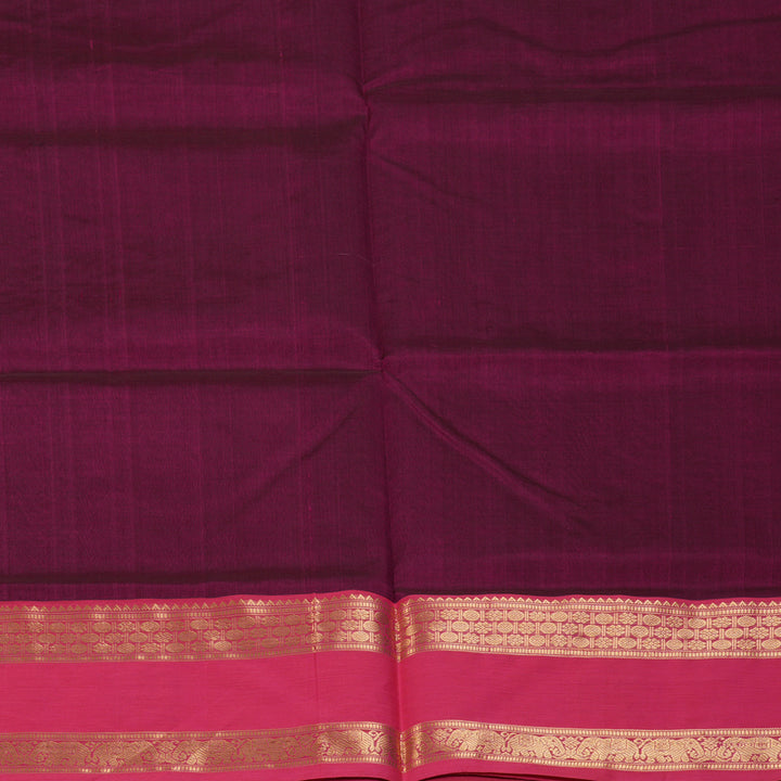 Hayagrivas Purple Kanchi Silk Cotton Saree SSCBF38D6-4