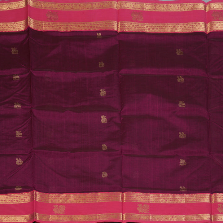 Hayagrivas Purple Kanchi Silk Cotton Saree SSCBF38D6-4