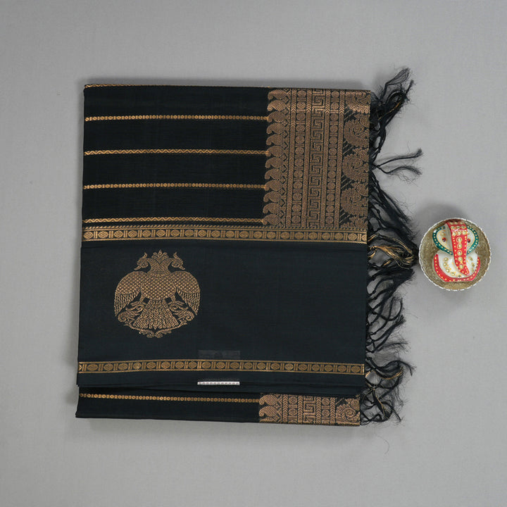 Hayagrivas Black Kanchi Silk Cotton Saree SSCBF38D6-8