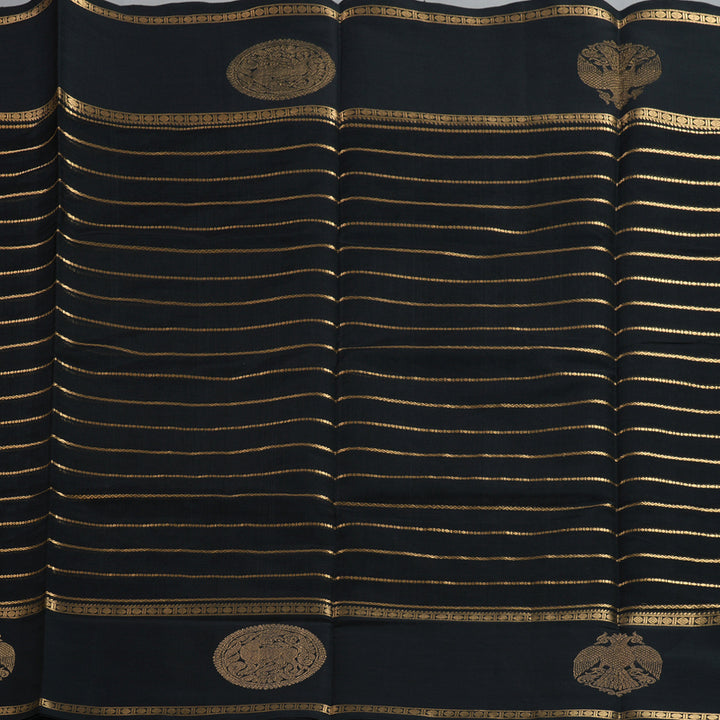 Hayagrivas Black Kanchi Silk Cotton Saree SSCBF38D6-8