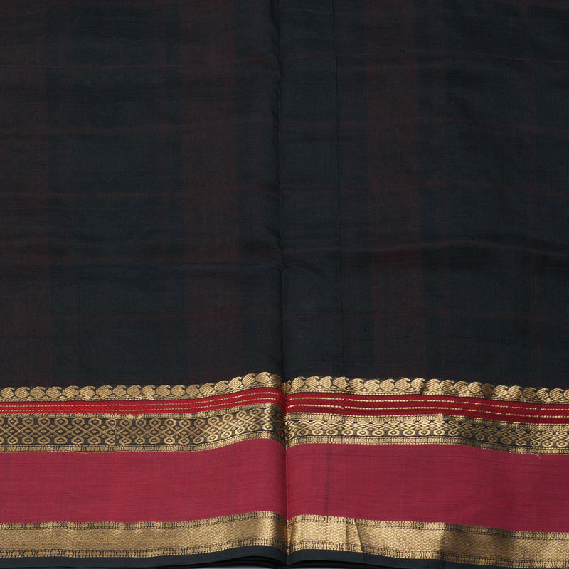 Hayagrivas Black Kanchi Silk Cotton Saree SSCBF38D7-1