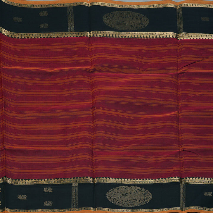 Hayagrivas Maroon Kanchi Silk Cotton Saree SSCBF38D8-1