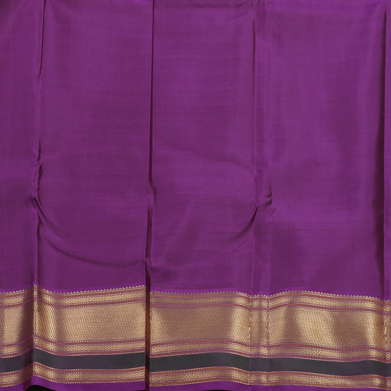 Hayagrivas Handloom Lilac Kanjivaram Silk Saree with Purple Border SSCBF41D4-2