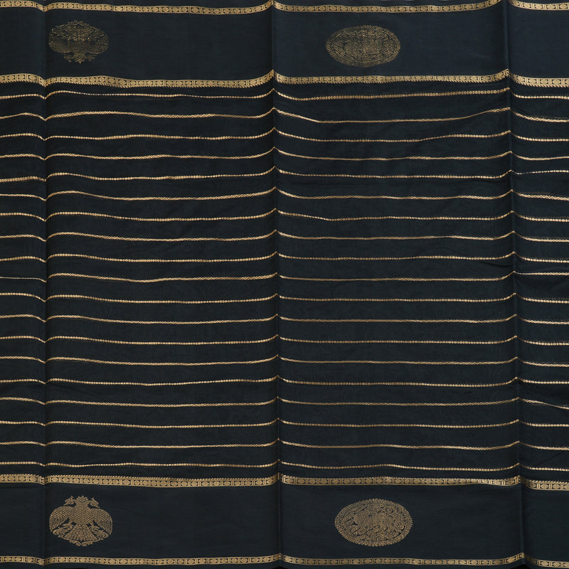 Hayagrivas Black Kanchi Silk Cotton Saree SSCBF44D3-2
