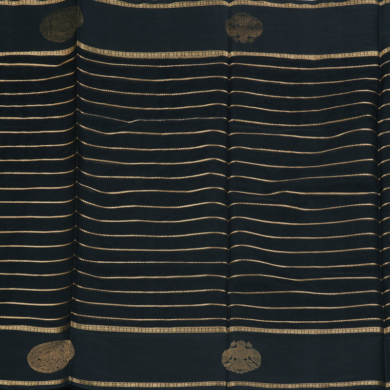 Hayagrivas Black Kanchi Silk Cotton Saree SSCBF44D3-3