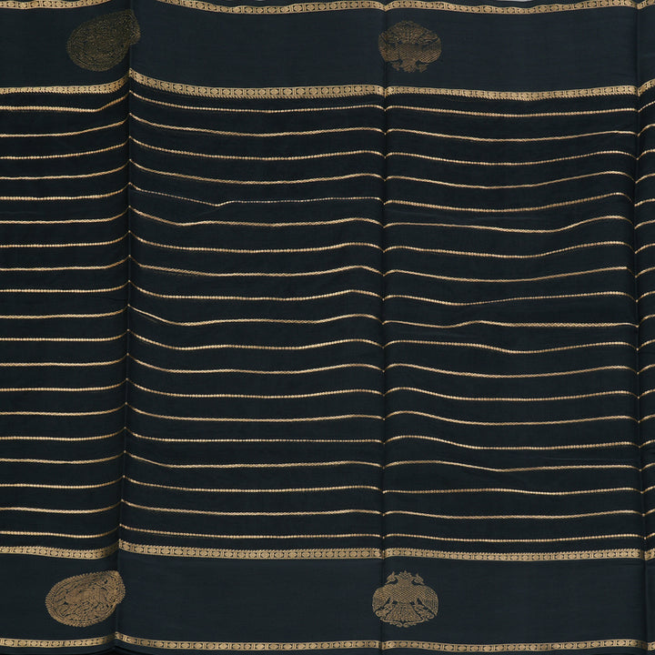 Hayagrivas Black Kanchi Silk Cotton Saree SSCBF44D3-3