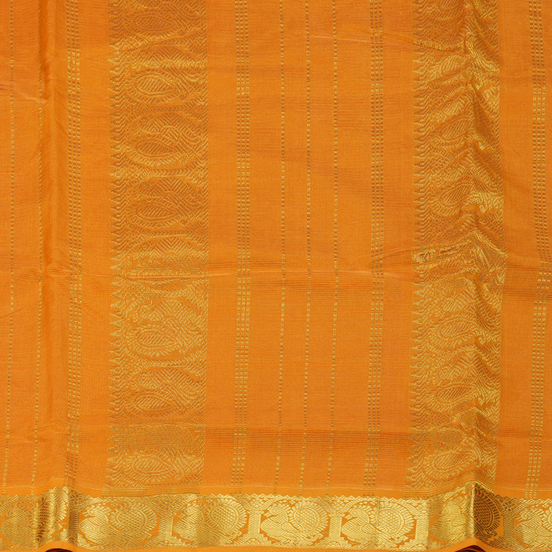 Hayagrivas Red Ten Yards Pure Silk Cotton Saree SSCBF52E5-4