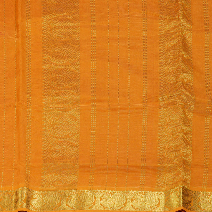 Hayagrivas Red Ten Yards Pure Silk Cotton Saree SSCBF52E5-4