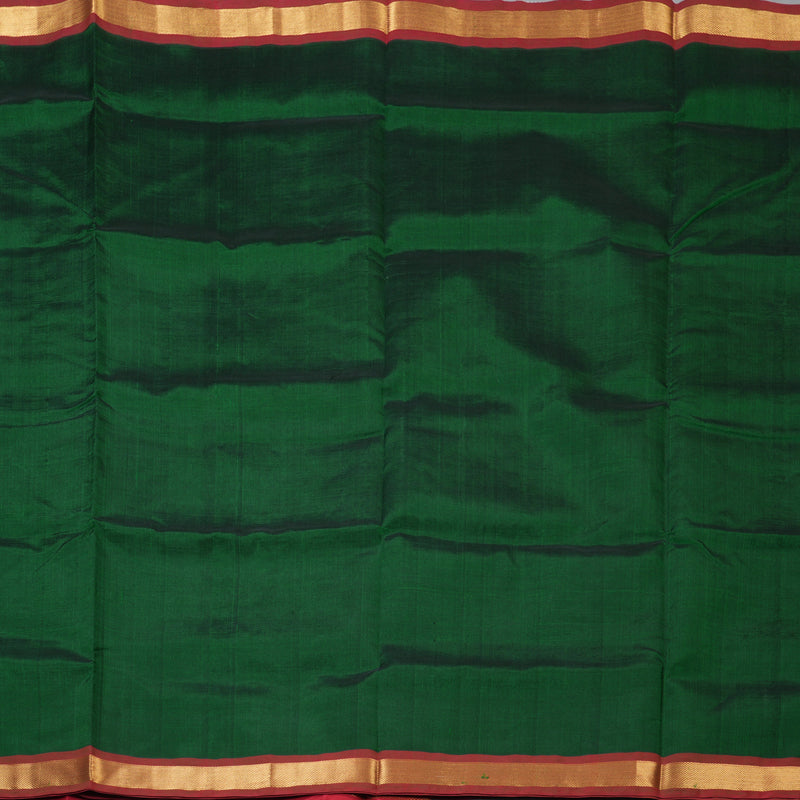 Hayagrivas Bottle Green Pure Silk Cotton Saree SSCBF53E1-12
