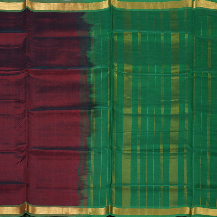 Hayagrivas Maroon Pure Silk Cotton Saree SSCBF53E1-15
