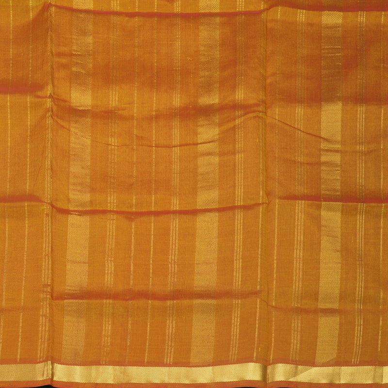 Hayagrivas Golden Orange Pure Silk Cotton Saree SSCBF53E1-16