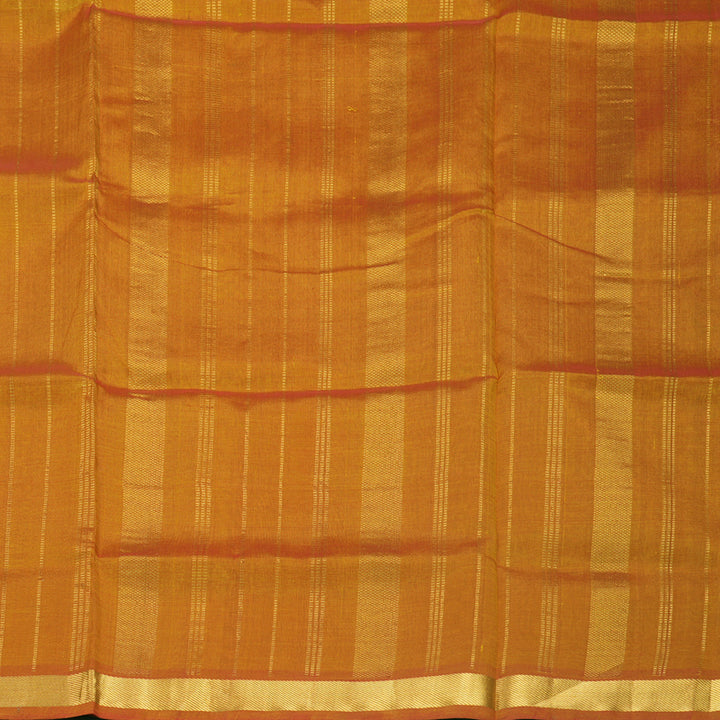 Hayagrivas Golden Orange Pure Silk Cotton Saree SSCBF53E1-16