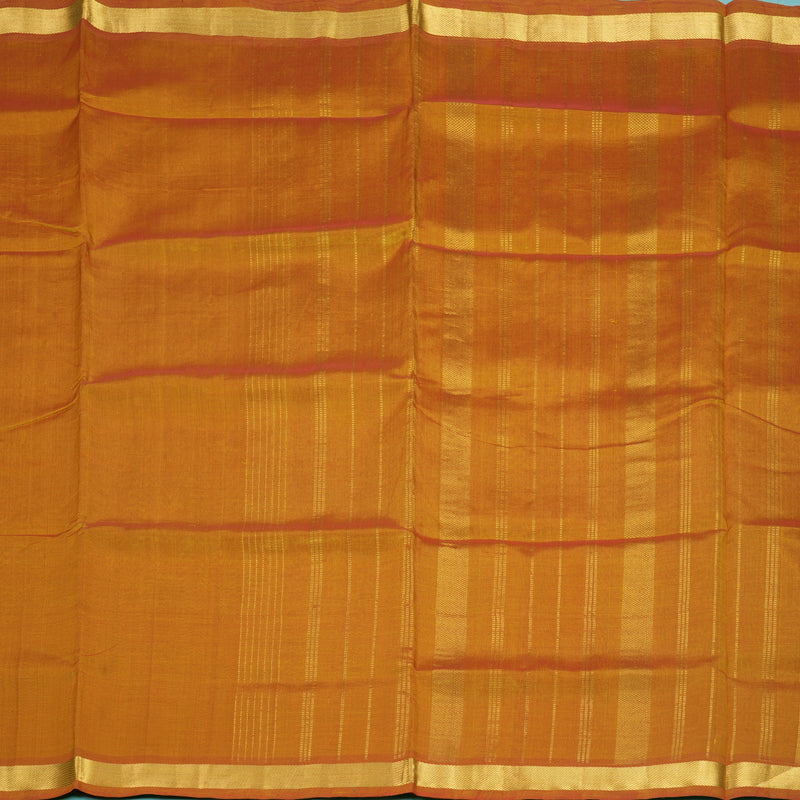 Hayagrivas Golden Orange Pure Silk Cotton Saree SSCBF53E1-16