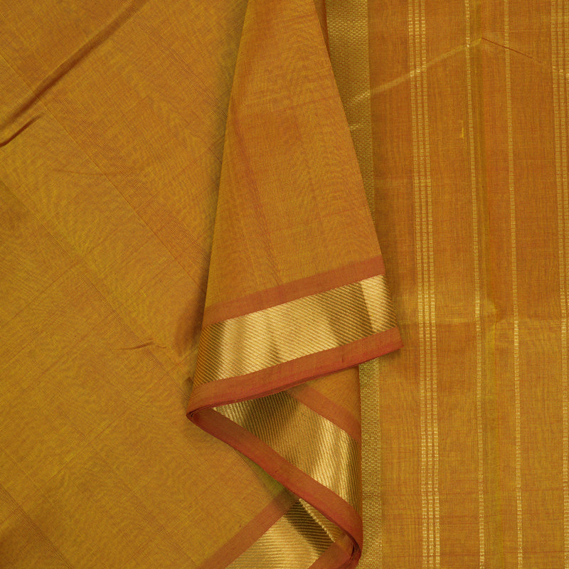 Hayagrivas Golden Orange Pure Silk Cotton Saree SSCBF53E1-16